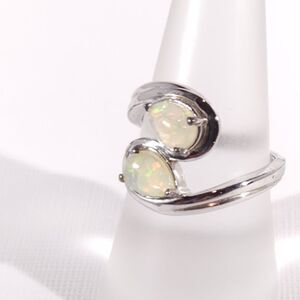 Ethiopian Opal Bypass Ring Size 7